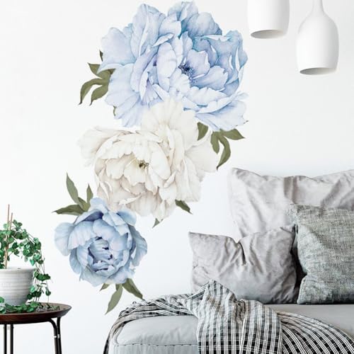 PVC-Material, große Pfingstrosen-Blumen-Wandaufkleber für Wohnzimmer und Schlafzimmer, wasserdicht, waschbar und abnehmbar, für Heimdekoration PVC-Material, große Pfingstrosen-Blumen-Wandaufkleber für Wohnzimmer und Schlafzimmer, wasserdicht, waschbar und abnehmbar, für Heimdekoration von AugustknowU