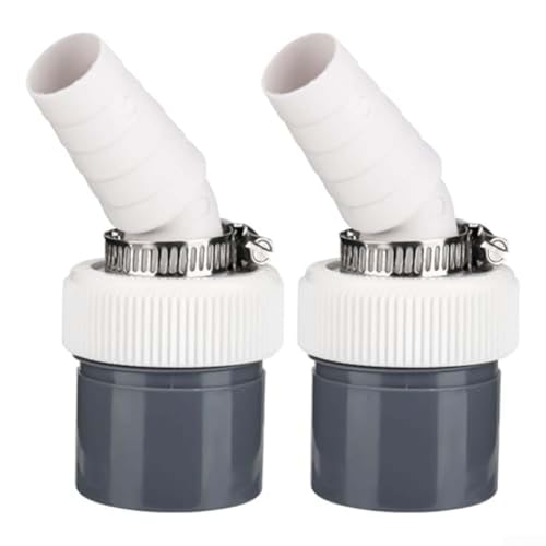 PVC-Waschmaschinen-Ablaufadapter, 2 Stück, für zuverlässige Abfallentfernung und einfache Installation von AugustknowU