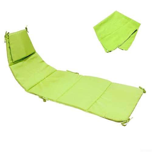 Polyester-Stoff Hängekorb Stuhl und Regenschirm Abdeckung Pads für gebogene Chaise mit verlängerten Zurrseilen und maschinenwaschbarem Design für den Außenbereich (grüne Früchte) von AugustknowU