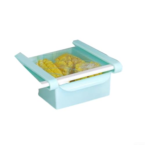 Produce Container 1 PCS Stackable Plastic Basket for Refrigerator to Maintain Freshness of Fruits Vegetables Berries Meat (Blue) von AugustknowU