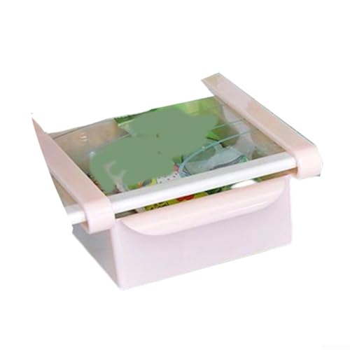 Produce Container 1 PCS Stackable Plastic Basket for Refrigerator to Maintain Freshness of Fruits Vegetables Berries Meat (pink) von AugustknowU