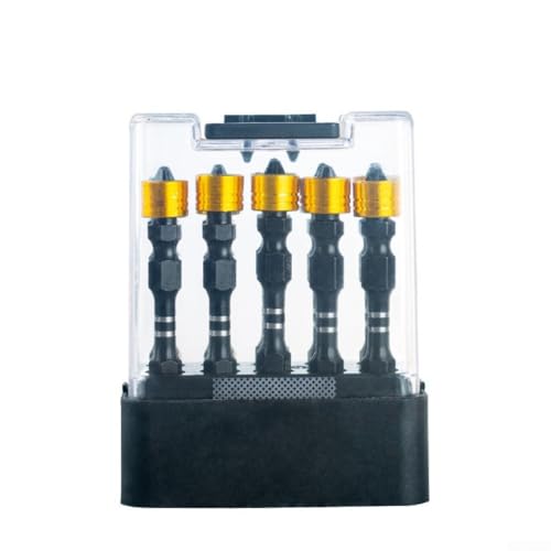 Professionelles 10-teiliges doppelseitiges Schraubendreher-Bit-Set für Bohrmaschine mit legiertem Stahl und phosphatierender schwarzer Beschichtung für lange Lebensdauer (10 Stück Doppelkopf) von AugustknowU