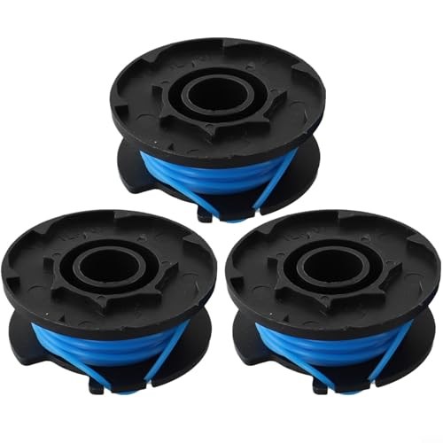 RAC125 Rasentrimmer Ersatzspulen für RLT1830H13 RLT1825LI OLT1831S, 3 x 1 mm Automatische Linien, Werkzeugspulenwechsel von AugustknowU