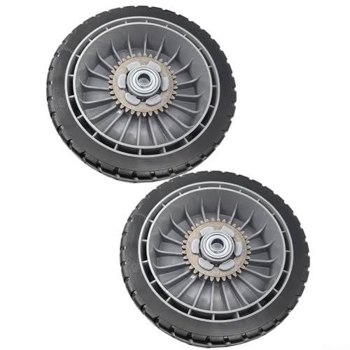 Rasenmäher-Räder-Set für Honda HRR216 HRS216 HRT216 mit 20,3 cm Durchmesser Reifen und 5,1 cm Breite mit Antriebsrad und unterstützendem Hardware-Set (2 Hinterräder) von AugustknowU