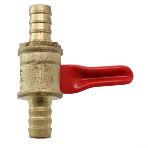 Robuster Messing-Kugelhahn für private gewerbliche Nutzung mit 6 mm, 8 mm, 10 mm, 12 mm Schlauchstutzen (φ8) von AugustknowU