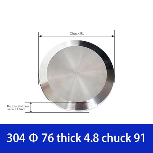 Sanitär-Endkappen-Armatur aus 304 Edelstahl für sichere Verbindungen bei verschiedenen Flüssigkeitstransferbedürfnissen (76 mm) von AugustknowU