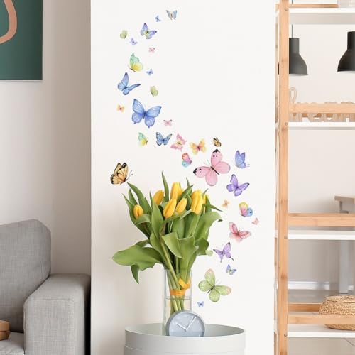 Schmetterlings-Wandaufkleber, Dekoration verwandelt jede schlichte Wand in einen Blickfang Schmetterlings-Wandaufkleber, Dekoration verwandelt jede schlichte Wand in einen Blickfang von AugustknowU