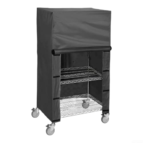 Schutzregal Staubschutz aus 210D Oxford-Stoff für Drahtregale, wasserdicht und resistent gegen Umweltschäden, mehrere Größen (91 x 46 x 157 cm) von AugustknowU