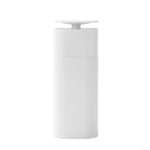 Seifenspender, 500 ml, mit auslaufsicherer Dichtung und breiter Öffnung für einfaches Nachfüllen, geeignet für Shampoo, Duschgel, Seife (weiß) von AugustknowU