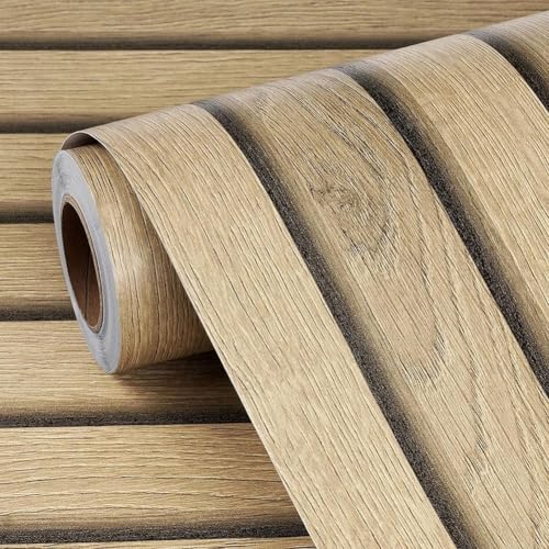 Selbstwand-Renovierungsaufkleber PVC Holzlatten-Tapete in 40 cm Breite (7) von AugustknowU