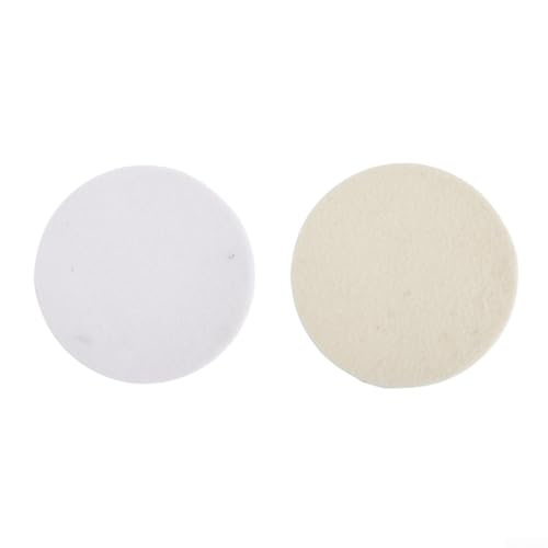 Set mit 2 Wollfilz-Polierpads, perfekt für Auto-, Glas- und Möbelkratzer-Reparatur (17,8 cm) von AugustknowU