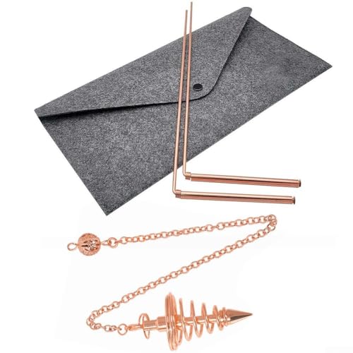 Set mit 4 verstellbaren Messing-Prüfstäben mit Pendel für Spirituosen- und Mineraljagd (B) von AugustknowU