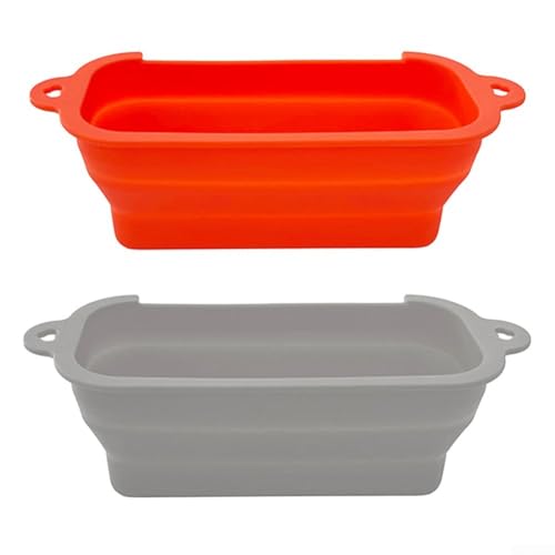 Silikon-Ölauffangschale für Grills, praktische Reinigungslösung mit faltbarem Design (zwei Farben) von AugustknowU