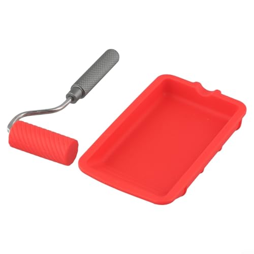 Silikonrollerpinsel-Set zum Malen, leicht zu reinigen und wiederverwendbares Farbschalen-Werkzeug von AugustknowU