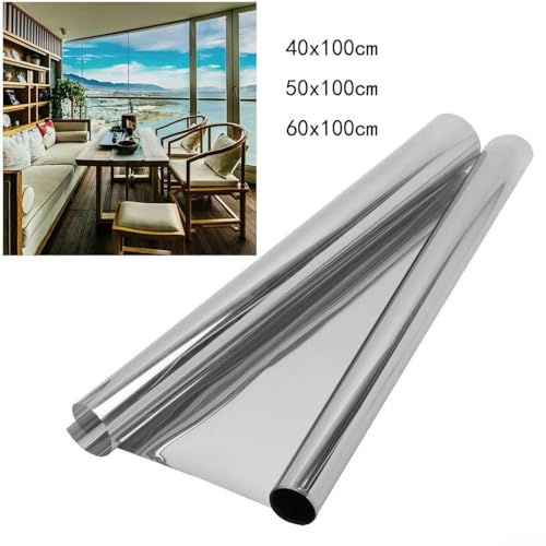 Solar-Wärmedämmung Fensterfolie Weg Spiegel Sichtschutz Glas Aufkleber blockiert 97% Strahlen (40 x 100 cm) von AugustknowU