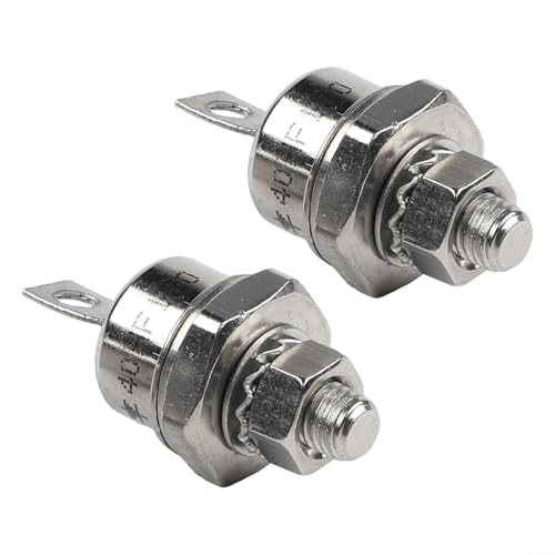 Stud Mount Diode Gleichrichter 2 Stück 40A 1200V Positive Kathode Negative Anode für Batterieladung und Motorsteuergeräte (40HF120) von AugustknowU