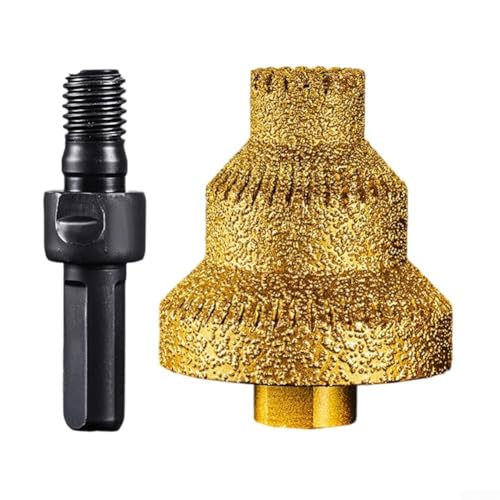 Stufenbohrer mit gerader Nut, 20/35/50 mm für Metall und Holz, mit gehärtetem Material und M10-Gewinde für stabile und genaue Lochöffnung (aufgerüstet mit Stange) von AugustknowU