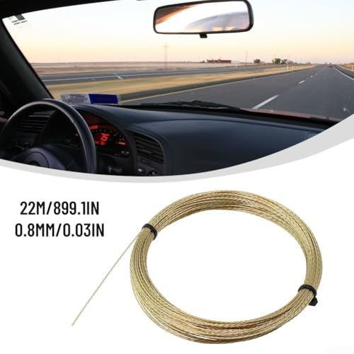 Upgrade Version 22m Auto Windschutzscheibe Glas Schneiddraht mit 3 Stahldrähten für Polyurethan zum Entfernen von Geflechten an Fahrzeugscheiben Upgrade Version 22m Auto Windschutzscheibe Glas Schneiddraht mit 3 Stahldrähten für Polyurethan zum Entfernen von Geflechten an Fahrzeugscheiben von AugustknowU