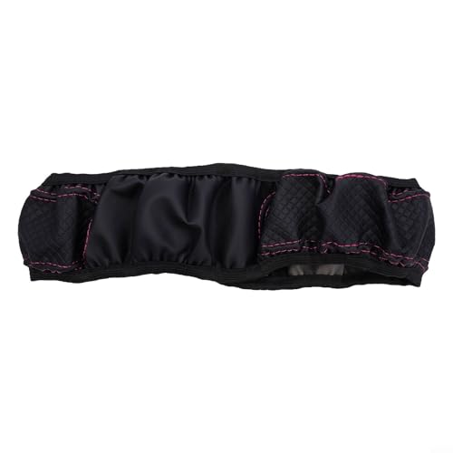 Verschönern Sie Ihren Autoinnenraum mit stilvollem und funktionalem Leder-Lenkradbezug (rosa Linie) von AugustknowU
