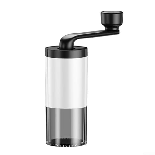 Verstellbare elektrische tragbare Kaffeemühle für Kaffeebohnen und Gewürze, kompakt und leicht für frisches Mahlen überall und jederzeit (weiß) von AugustknowU
