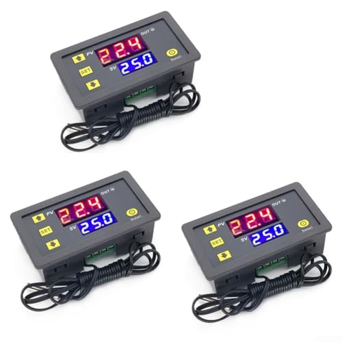 W3230 Digitales Thermostat, 3 Stück, für optimale Temperaturen in verschiedenen Anwendungen (12 V) von AugustknowU