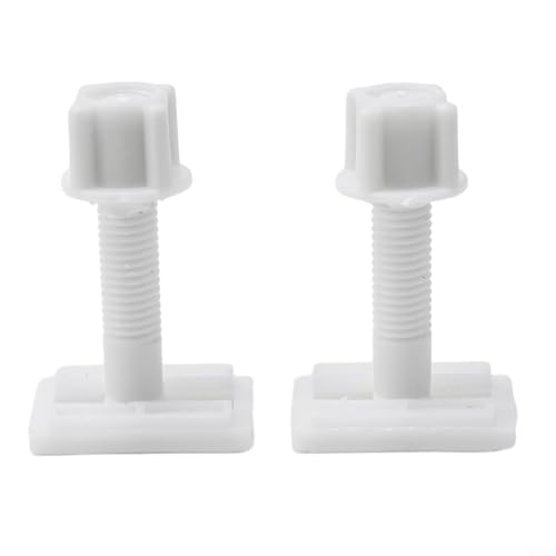 WC-Sitz-Reparatur-Set, komplettes Set für 2 Scharniere mit Schrauben, Schrauben, Unterlegscheiben, Badezimmer-Ersatzzubehör (A) von AugustknowU