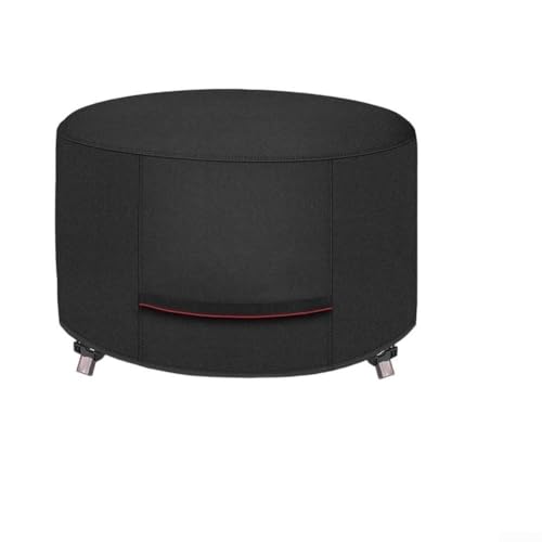 Wasserdichte Feuerabdeckung aus 210D-Polyester, entworfen zum Schutz von Grills im Freien mit lichtechtem Stoff, Belüftungsöffnungen und verstellbarem Schnallenriemen (127 x 127 x 61 cm) von AugustknowU