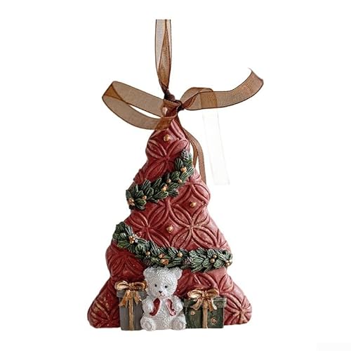 Weihnachtsbaum-Ornamente aus Kunstharz mit Schnur zum Aufhängen für dekorative Verwendung bei Feiertagen, Hochzeiten und Partys, die dauerhaften festlichen Attraktivität bieten (Weihnachtsbaum) von AugustknowU