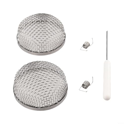 Wohnmobil-Auspuffabdeckungs-Set, Edelstahlgeflecht für Herdschutz mit Installationswerkzeugen (7,1 cm) von AugustknowU