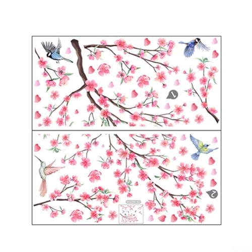 Wunderschöne Wandaufkleber mit Blumenmuster und Vögeln auf Zweigen verwandeln die Atmosphäre Ihres Zimmers noch heute Wunderschöne Wandaufkleber mit Blumenmuster und Vögeln auf Zweigen verwandeln die Atmosphäre Ihres Zimmers noch heute von AugustknowU