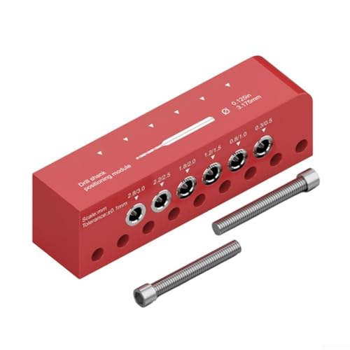 Zentralbohrwerkzeug-Positionierungsmodul mit Dübelvorrichtung für präzise Lochausrichtung und erhöhte Effizienz bei Rundstangenstangen (T0012-A) von AugustknowU