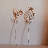 Filigrane Blumen Aus Holz | Holzblumen Vasendeko Kleine Geschenke Zum Verschicken von AugustundGertrude