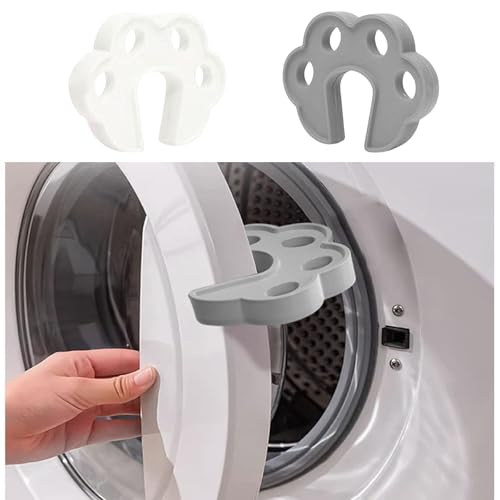 Auiremrti 2 Stück Bärentatzenform Waschmaschinen Türstopper,Universelle Flexible Waschmaschinentürstütze,Aus Hochwertigem TPR Gummi,Verhindert Schimmelbildung von Auiremrti