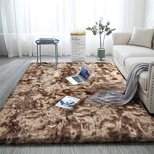 Aujelly Soft Area Rug Schlafzimmer Shaggy Teppich Zottige Teppiche Flauschige Bunte Batik-Teppiche Carpet Neu Braun 200 x 300 cm Aujelly Soft Area Rug Schlafzimmer Shaggy Teppich Zottige Teppiche Flauschige Bunte Batik-Teppiche Carpet Neu Braun 200 x 300 cm von Aujelly