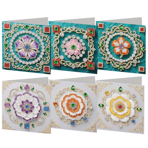 6PCS DIY Diamond Painting Greeting Card Set Snowflakes Pattern Rhinestone Diamond Art Mosaic Postcards Diamond Art Greeting Cards for Birthdays Thanksgiving & Special Occasion 6PCS DIY Diamond Painting Greeting Card Set Snowflakes Pattern Rhinestone Diamond Art Mosaic Postcards Diamond Art Greeting Cards for Birthdays Thanksgiving & Special Occasion von Aukojoy