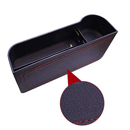 A46D Getränkehalter Auto Autositz Lücke AufbewahrungBox Kunstleder Tasche Handy Organizer Lückenfülle, Autositz Lücken Organisato, Autositz Seat Gap Organizer von Aukson