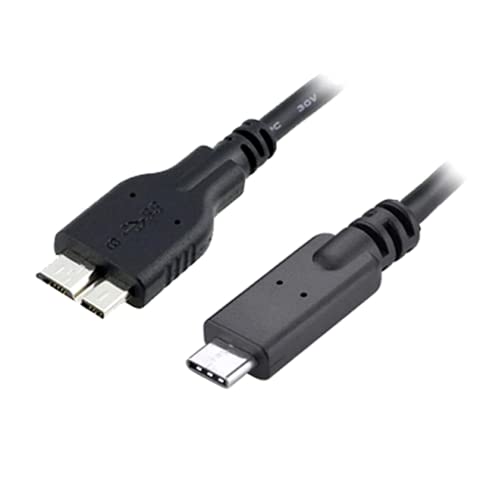 Aukson B48 USB C auf Micro B Kabel USB 3.1 Typ C Stecker auf USB 3.0 Micro B Stecker Superschnelle (5Gbps) Datenkabel, Ladekabel, Festplattenkabel Smartphone Tablet Notebook 18cm von Aukson