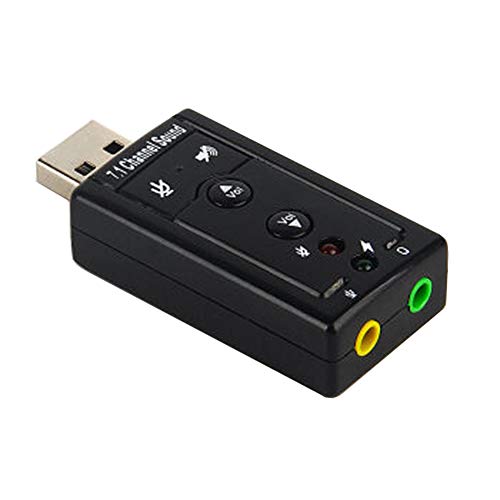 H41 USB Soundkarte – Externe USB Audio Adapter mit 3,5mm Anschluss, Virtual 3D Soundeffekt und 7.1 Surround-Sound für Laptop und PC – Hochwertiger USB Stereo Audio Adapter H41 USB Soundkarte – Externe USB Audio Adapter mit 3,5mm Anschluss, Virtual 3D Soundeffekt und 7.1 Surround-Sound für Laptop und PC – Hochwertiger USB Stereo Audio Adapter von Aukson