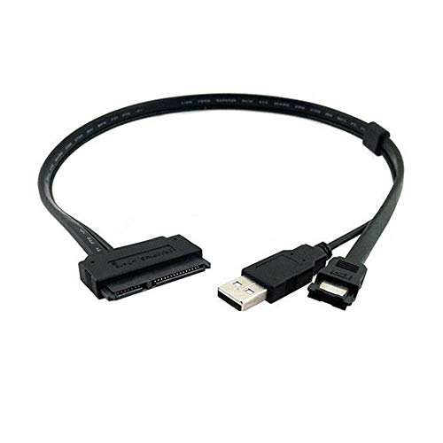 Aukson M13 SATA 22Pin auf eSATA + USB Stromkabel Adapter für 2.5'' Festplatte – 50 cm Daten- und Stromkabel Aukson M13 SATA 22Pin auf eSATA + USB Stromkabel Adapter für 2.5'' Festplatte – 50 cm Daten- und Stromkabel von Aukson