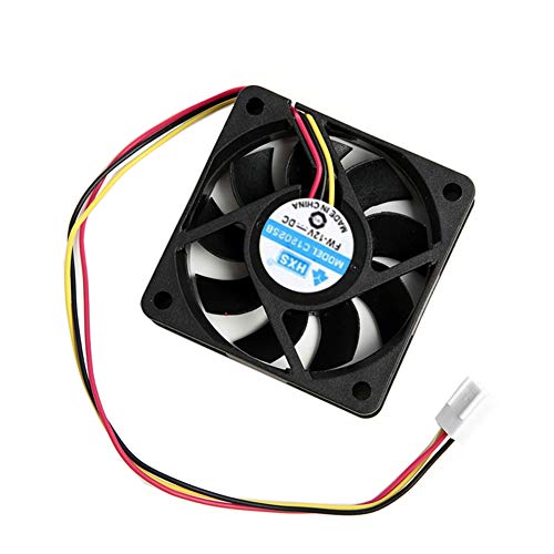 R04 3-Pin 12V 60x60x15mm Brushless Lüfter – PC Gehäuselüfter, Silent Cooling, Effizienter Kühler von Aukson