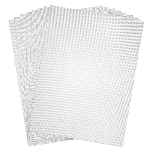 8er Set Drahtgitter304 (20 Mesh) 30x21cm Lüftungsgitter, Feinmaschiges Metallnetz gegen Ratten, Mücken und Fliegen, Insektenzaun – Hitzebeständig,Leicht zu Schneiden (8x Metallgitter) von Auktransceler