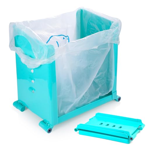 Auktransceler Tragbarer, faltbarer Multifunktions-Müllbeutelhalter, verstellbarer Küchen-Müllbeutelhalter, platzsparendes Design, geeignet für Küche, Outdoor, Camping, Garagenorganisation, grün Auktransceler Tragbarer, faltbarer Multifunktions-Müllbeutelhalter, verstellbarer Küchen-Müllbeutelhalter, platzsparendes Design, geeignet für Küche, Outdoor, Camping, Garagenorganisation, grün von Auktransceler