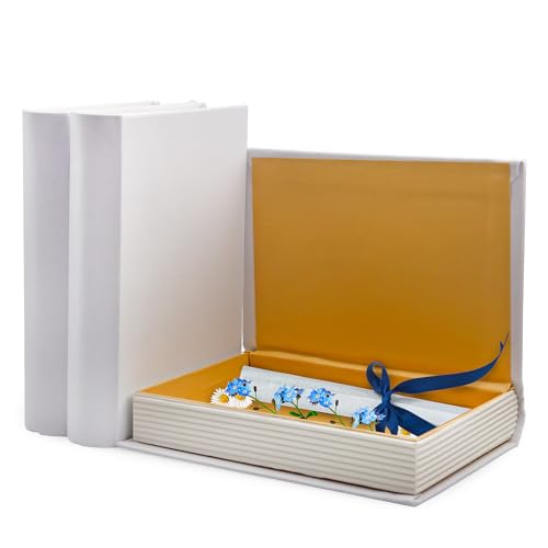 AuldHome Design Faux Book Stack (Weiß, 3er-Set); dekorative Bücher für DIY Handwerk und Heimdekoration von AuldHome Design
