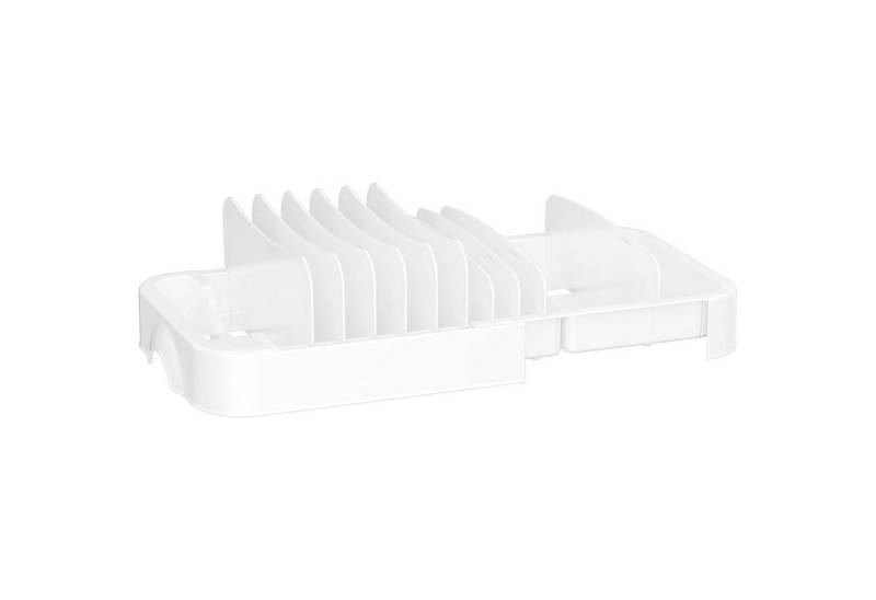Auledio Topfdeckel Frischhaltebox Lagerung Lunchbox Deckel Aufbewahrung Organizer Küche, (1-tlg), Teleskopschublade 36-55cm mit 10 Verstellbar Trennwand von Auledio