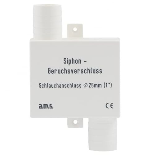 Aulich24 Geruchsverschluss Siphon für Schlauchanschluss 19 oder 25 mm Variationen (Anschlussdurchmesser : 19mm) von Aulich24