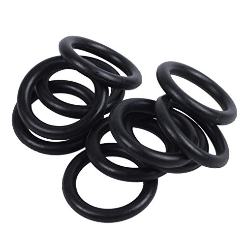 O-Ringe aus Gummi, 16 x 11 x 2,5 mm, Schwarz, 10 Stück von AuntYou