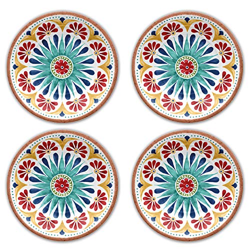 Epicurean Rio Medallion 21 cm Melamin Beilagenteller, Set (4) von Auntie Morags