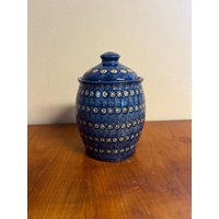 Art. 1174 - Deckeldose Mit Pfauenaugenmuster von AuntieMagpiesVintage