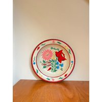 Art. 791 - Handgemalter Wandteller Mit Blumenmotiven Art. 791 - Handgemalter Wandteller Mit Blumenmotiven von AuntieMagpiesVintage