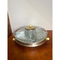 Art. 838 - Snackrondell Mit 5 Glaseinsätzen Und Dose Art. 838 - Snackrondell Mit 5 Glaseinsätzen Und Dose von AuntieMagpiesVintage